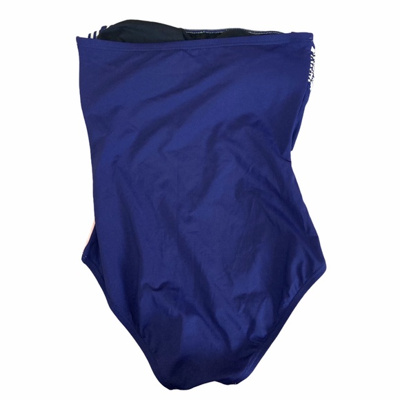 VINCE CAMUTO Tube-top Striped One Piece Swimsuit - Picture 4 of 4